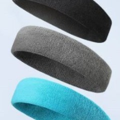 Thickened Sports Elastic Headband Protective Knitted Hairband Cotton Material Yoga Breathable Sweat Absorbent Head Ring
