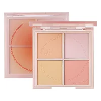 Макияж Xixi Went The Sunset Четырехцветные Румяна Осветление и Ренессанс Girl's Daily White Peach Matte Rouge