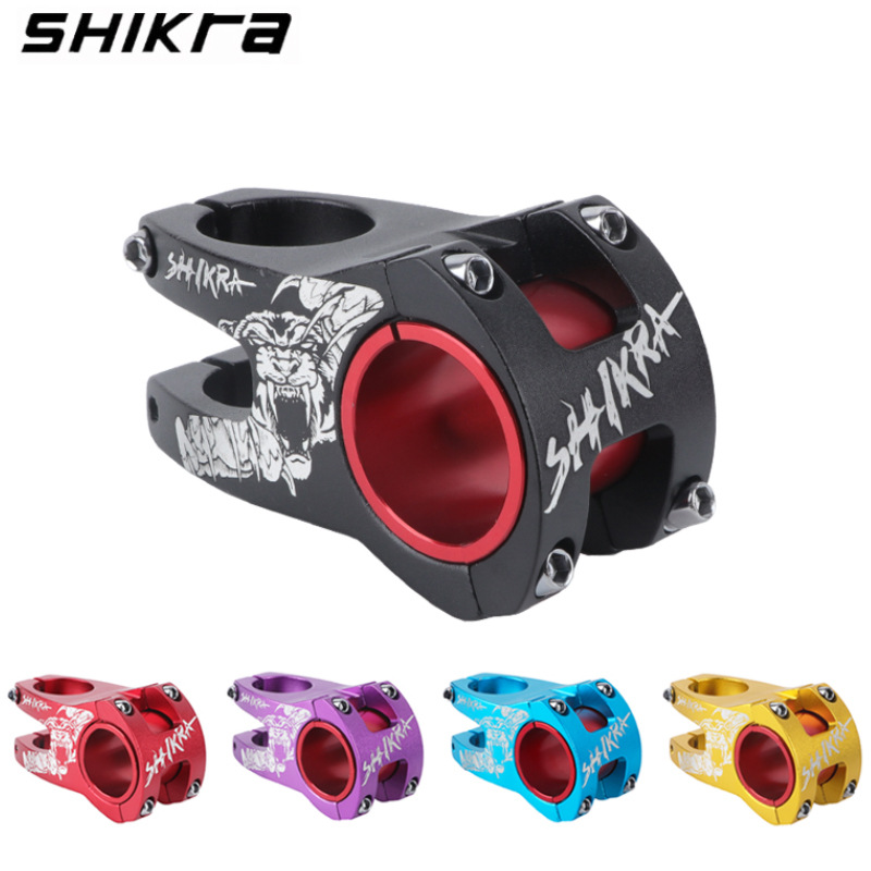 shikra bicycle stem mountain bike aluminum alloy 31.8/35mm handlebar caliber riser 0 degree head accessories