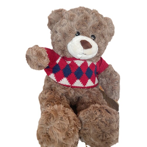 Teddy bear doll plush toy wholesale release doll press bear doll large birthday gift cross-border wedding