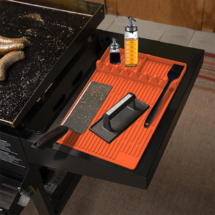 Amazon Cross-border Explosions Barbecue Oven Silicone Pad Baking Tray Protective Pad Dipping Oil Pad Blackstone Silicone Oven Tool Pad