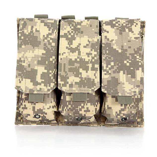 Superviviente al aire libre-Molle triple bolsa de accesorios\ bolsas de misceláneos\ bolsas especiales de campo chaleco mochila multicolor
