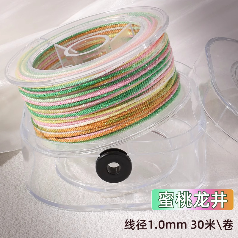 タオ五色ロープ手織りロープセクション染め星空手こね綿糸大ロールハンドロープ diy ジュエリーアクセサリー材料ロープ|undefined