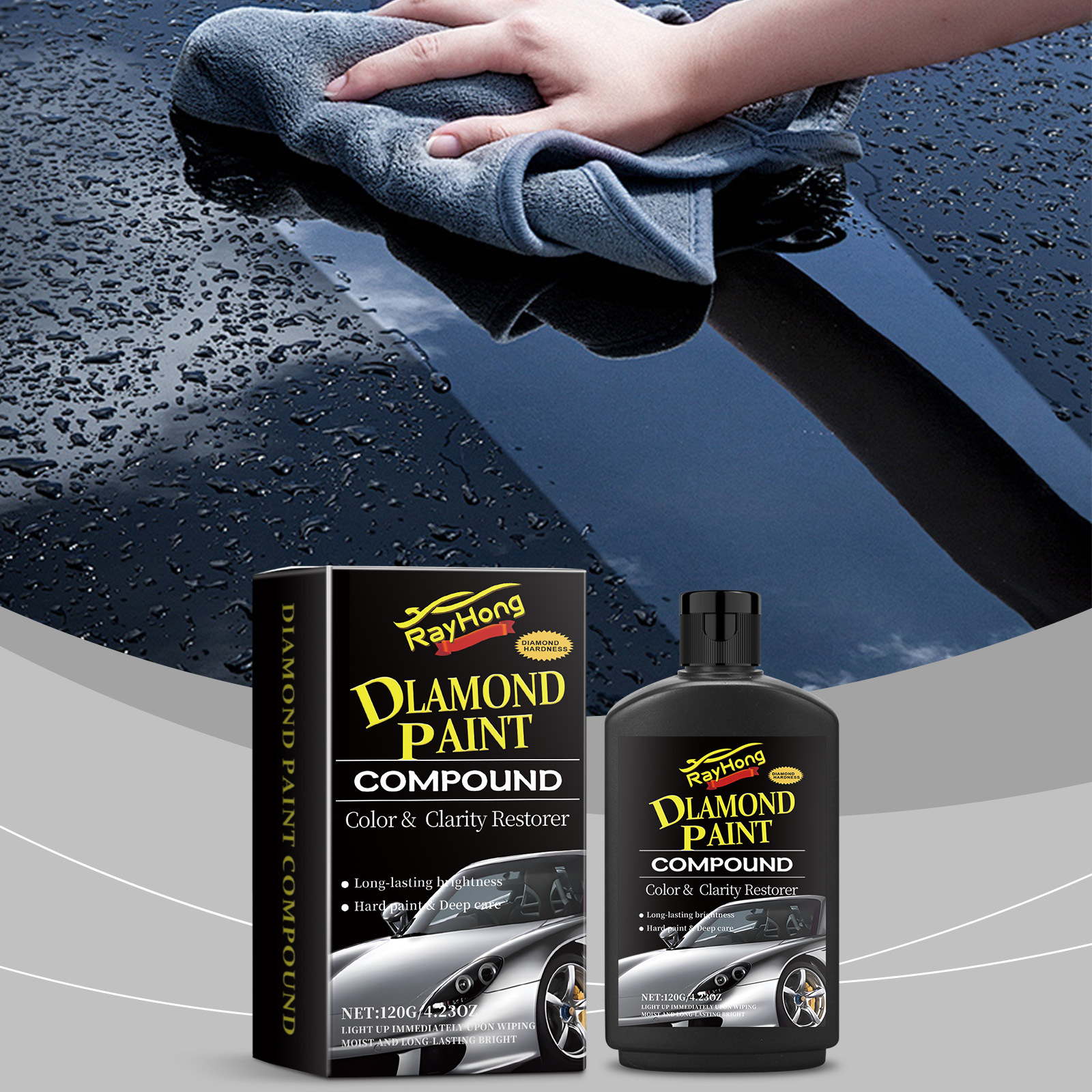 RAYHONG car coating polishing agent car cleaning coating car paint polishing maintenance polishing waxing stain removal