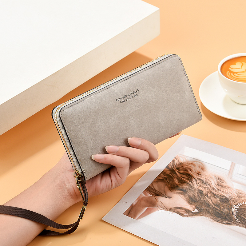 Cartera larga multifunción para mujer con porta móvil