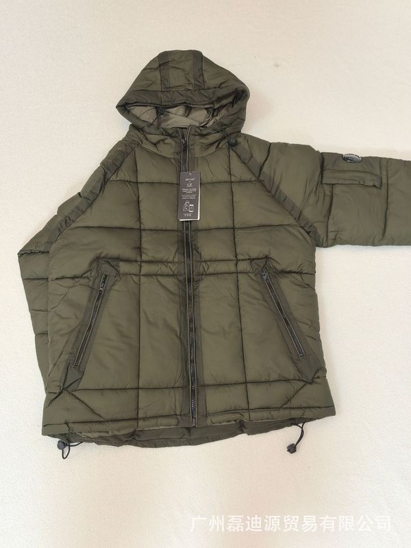 25冬外贸CP棉服跨境专供欧码镜片徽章连帽COMPANY冬加厚保暖棉服|undefined