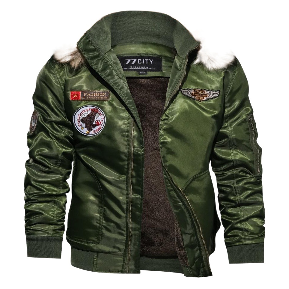 Transfronterizo AliExpress Amazon ebaywish tamaño europeo 3D ropa de vuelo de invierno de los hombres Chaqueta de algodón acolchado Suelto