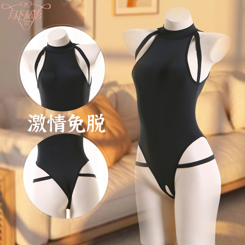 Sexy Underwear Japanese-style Dead Sexy Tight Temptation One-piece Clothes Hollow Pajamas Women's Suit