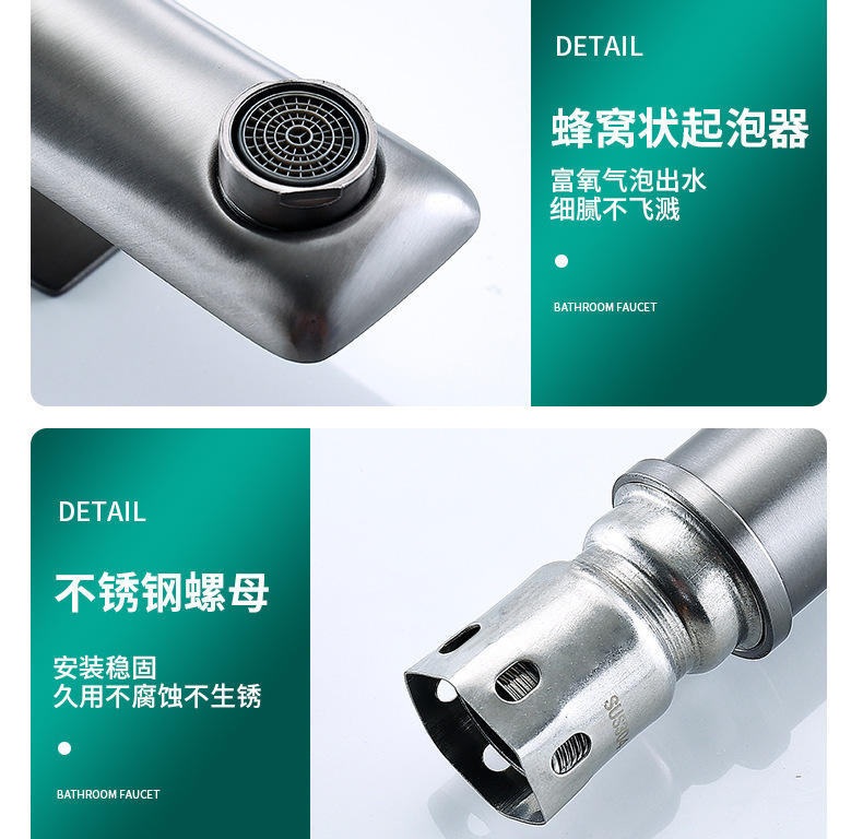 Stainless steel washbasin, faucet, washbasin, sink, hotel bathroom, washbasin, household hot and cold faucet undefined