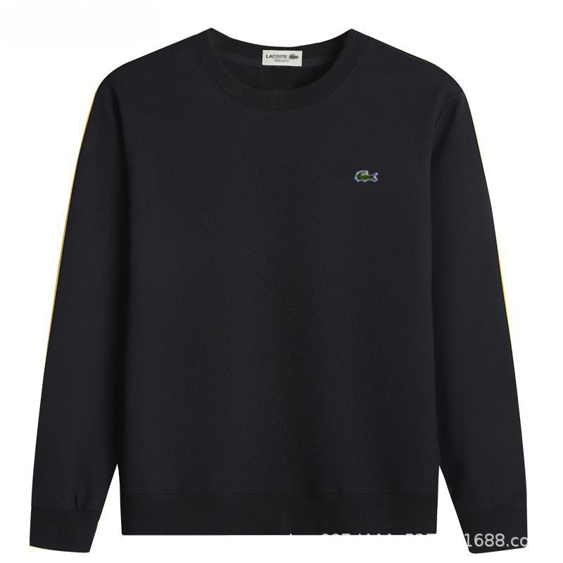 2026 new cross-border pure cotton round-neck sweatshirt with crocodile print, long-sleeved unisex top, casual t-shirt for layering