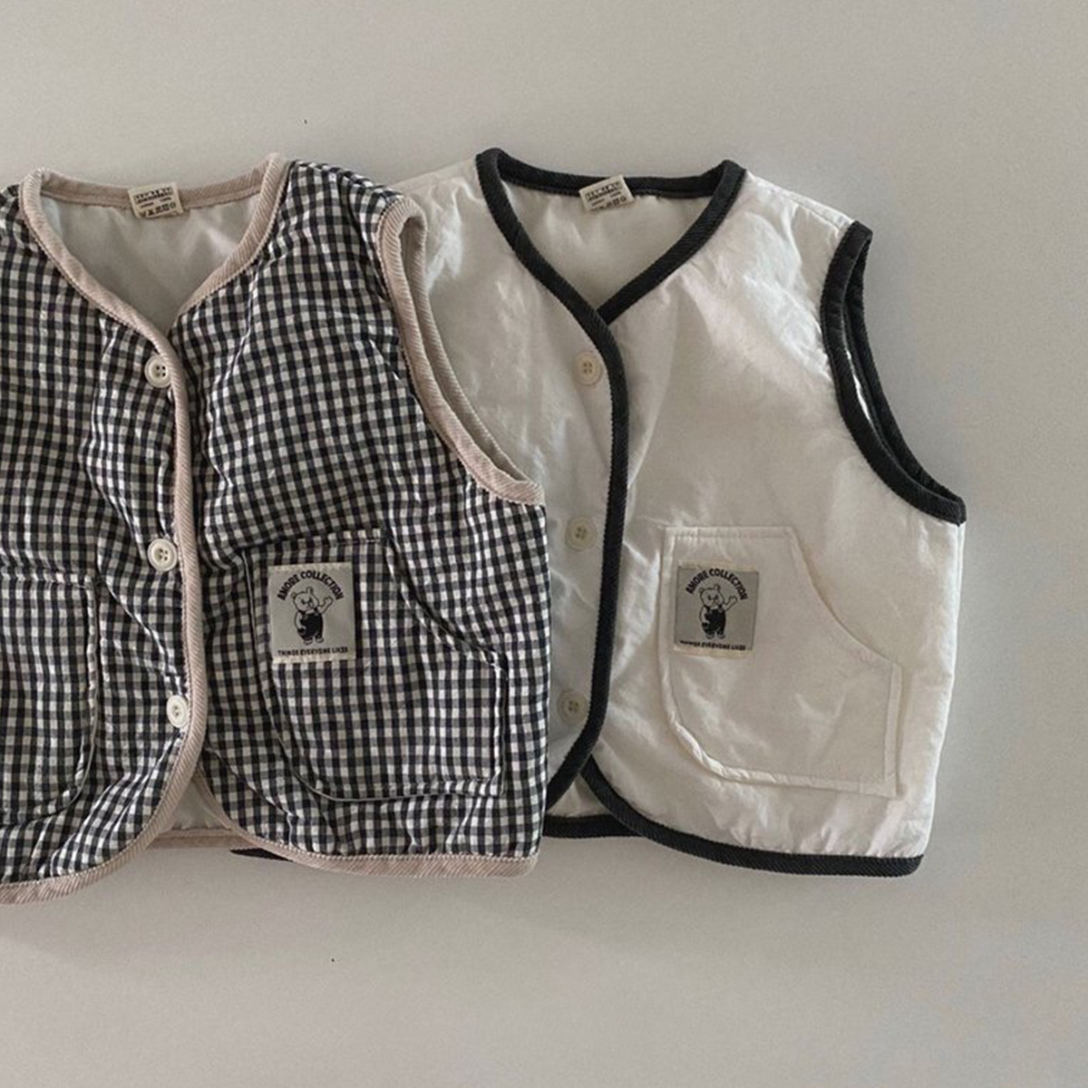 Bebé primavera chaleco abrigo estilo coreano ropa para niños bebé primavera y otoño ropa niños chaleco a cuadros primavera ropa de salida