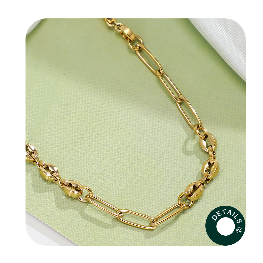 Fashion Geometric Stainless Steel Plating Necklace 1 Piece