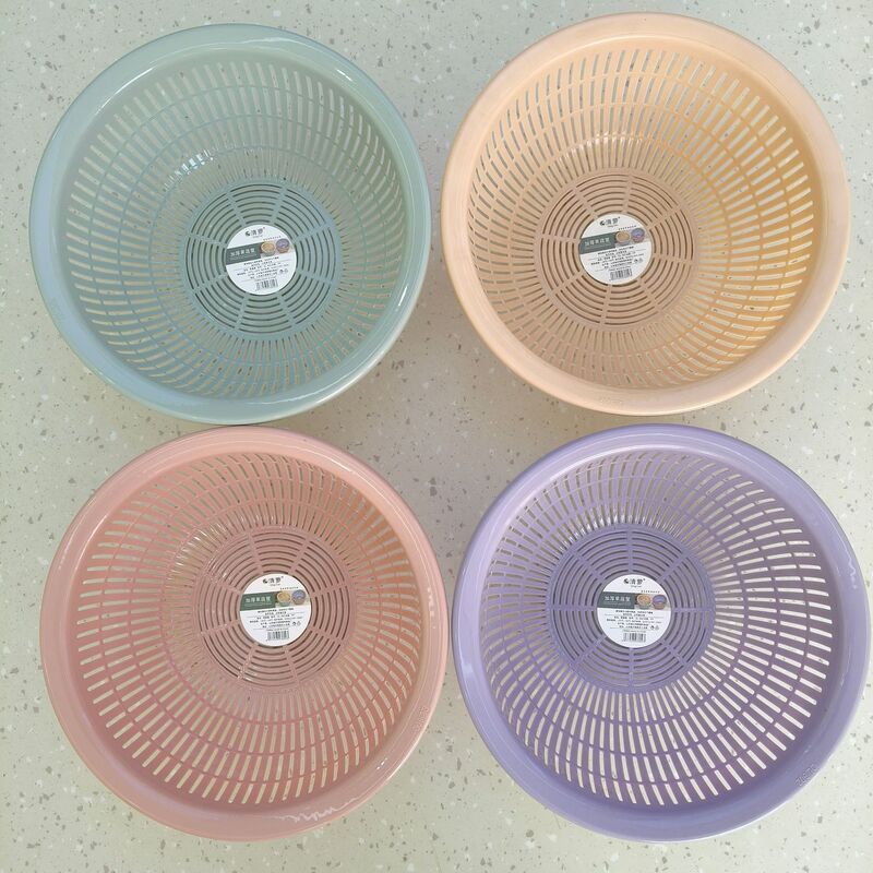 Extra Thick Plastic Draining Basket, Ultra-Thick Kitchen Household Rice Washing Sieve, Thickened Fruit and Vegetable Washing Draining Basket, Wholesale Extra Thick Plastic Draining Basket, Ultra-Thick Kitchen Household Rice Washing Sieve, Thickened Fruit and Vegetable Washing Draining Basket, Wholesale