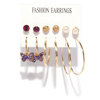 Set, fashionable earrings from pearl, European style, simple and elegant design