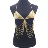 AliExpress продает моду личности новый дизайн сексуальный металлический алюминиевый лист с кисточкой многослойная цепочка бикини цепи тела