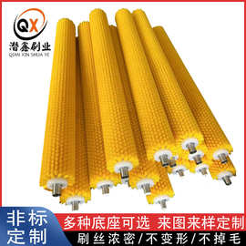定 制机械清洗机毛刷辊 滚筒果蔬玻璃清洗机刷植毛刷辊工业刷厂家