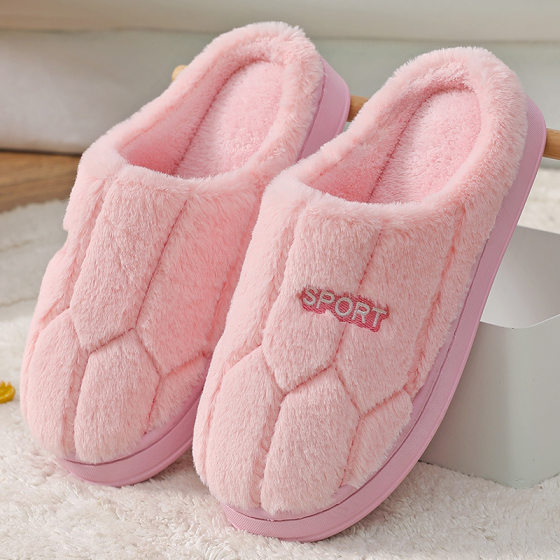 2024 New Winter Cotton Slippers Warm Thickened Non-slip Indoor Cotton Shoes Men's Cotton Slippers Women's Autumn and Winter Dual-use