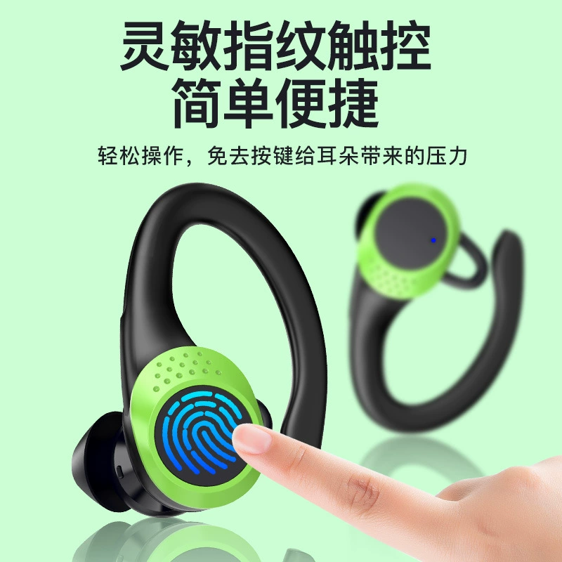 Беспроводные наушники Bluetooth с левым и правым звуком, гарнитура через шейный держатель, длинное закрытие, мобильные наушники с высоким и низким звучанием без боли в ушах