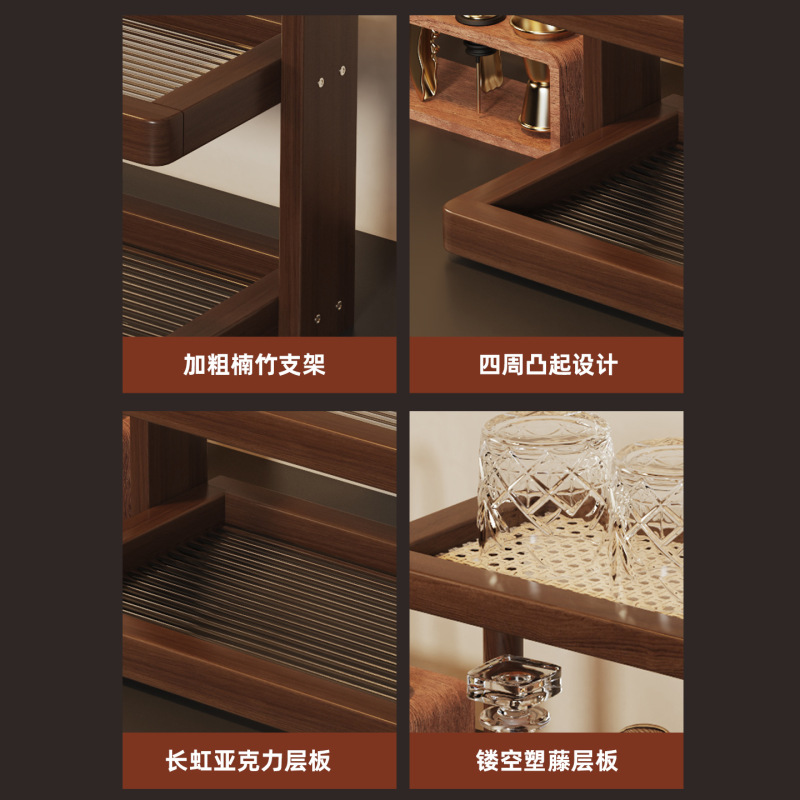 家用多层杯架桌面杯子收纳架简约酒杯咖啡杯架茶桌茶具整理置物架|undefined