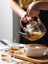 Bincoo玻璃泡茶壺家用燒水壺花茶電陶爐專用茶具套裝紅茶煮茶器