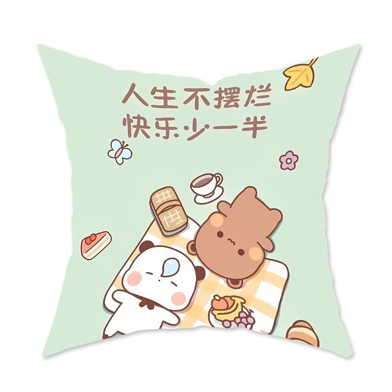 かわいい漫画抱き枕飾りソファリビングルームクッション寝室アニメ柄抱き枕腰枕カバー|undefined