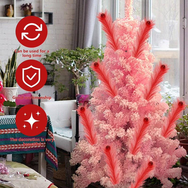 现货跨境热销圣诞节芦苇精灵球格林奇圣诞枝装饰品婚庆潘帕斯草|undefined
