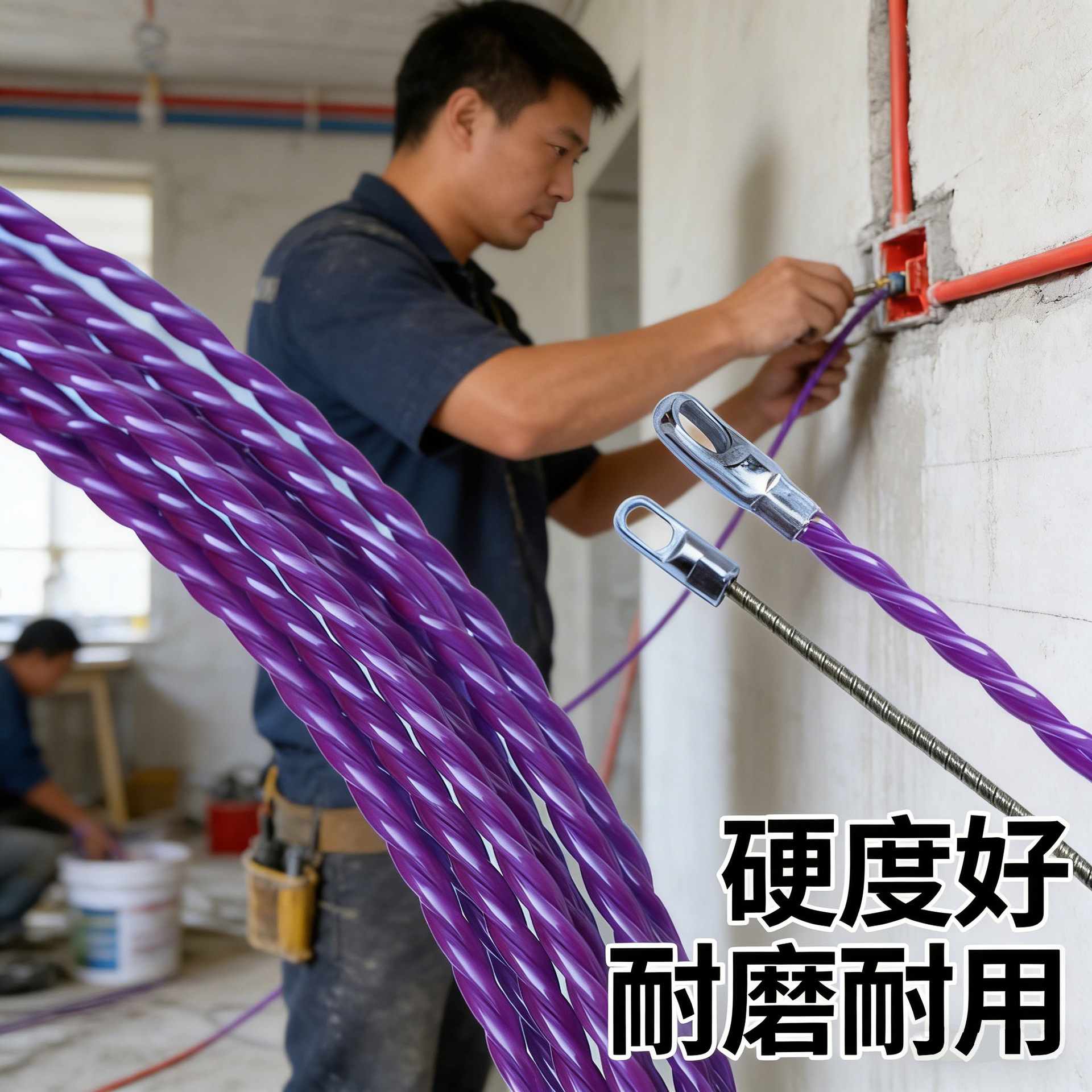 穿线神器电工引线器万能拉线拽线串线器塑钢暗线穿线管专用穿线器