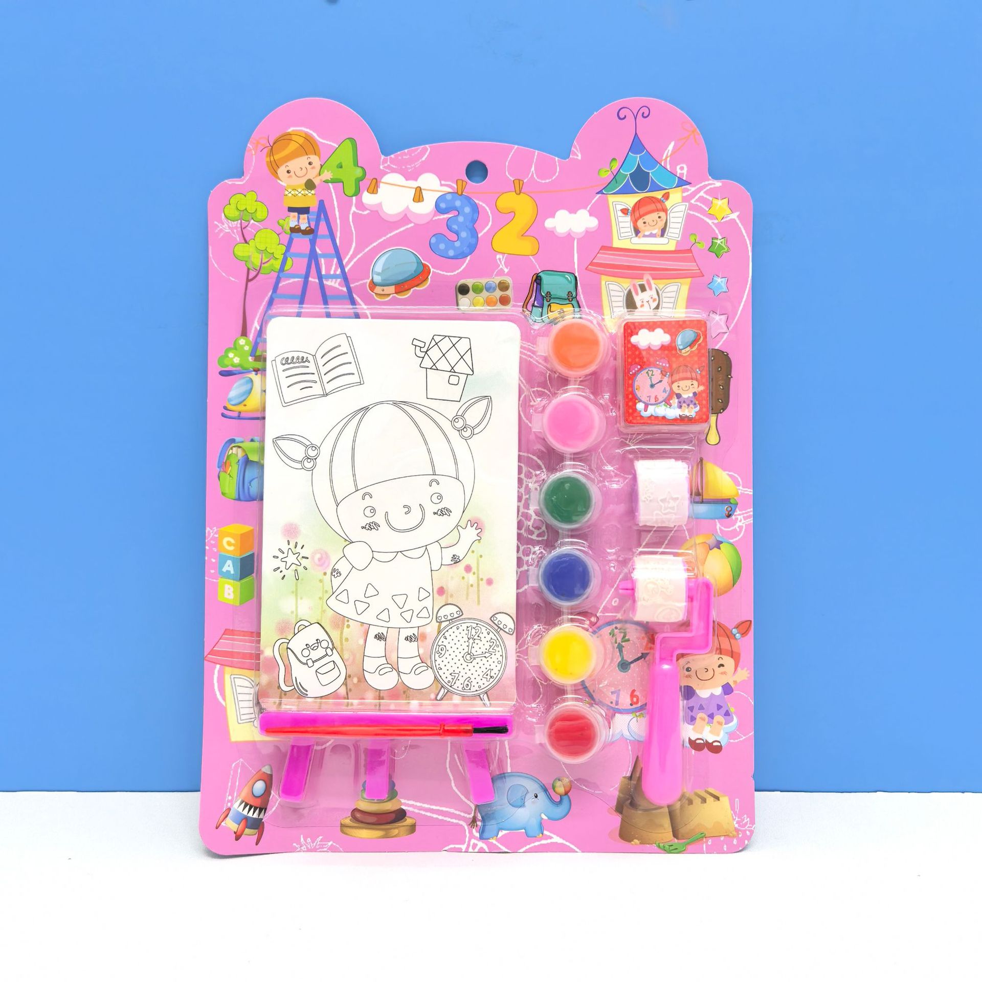 Nuevo sello de rodillo mágico de dibujos animados de bricolaje para niños, pintura creativa, juego de pintura, premios de jardín de infantes