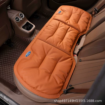 Universal seat cover – Breathable Cushion - emma-orange-nappa-leather-one-seat-in-the-back-row-4646