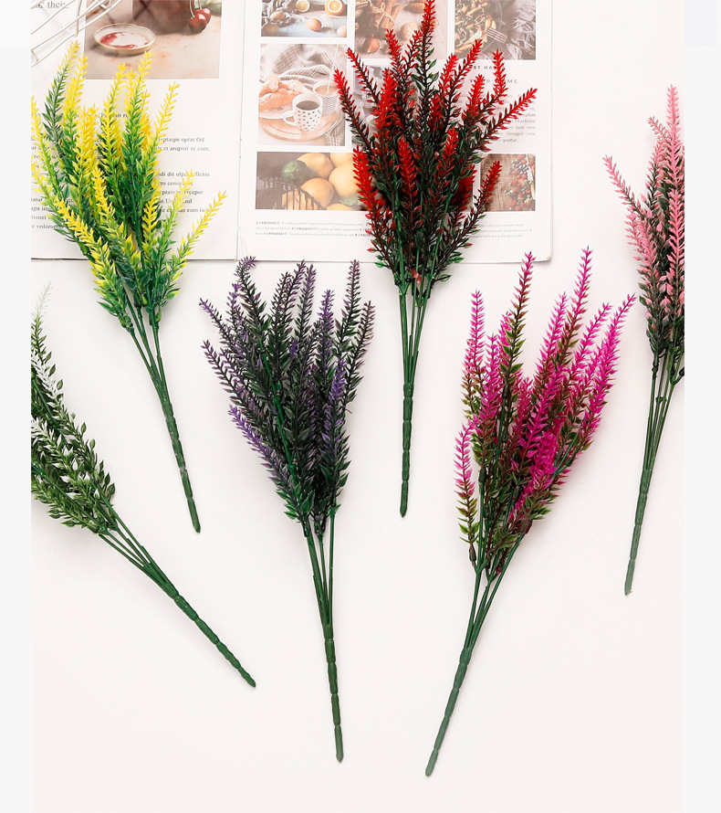 Artificial Lavender Flowers For Home And Wedding Decoration_voghion.com