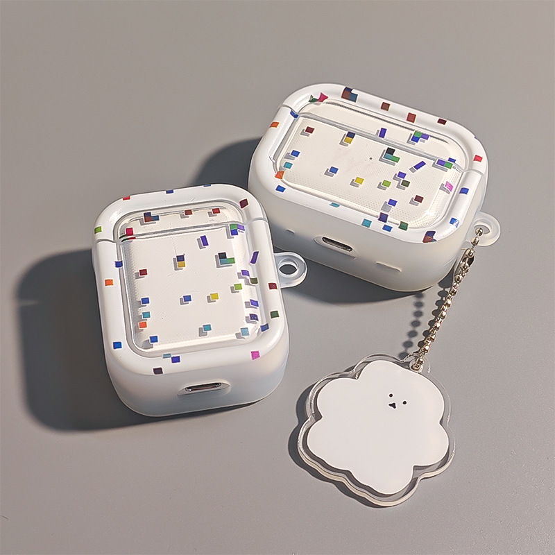 Funda protectora simple y práctica para AirPods 4, funda protectora pro3, funda protectora para auriculares Bluetooth Apple de segunda generación