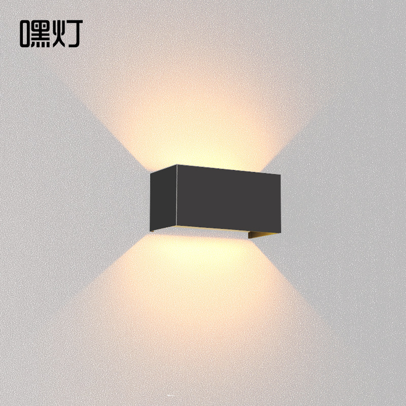 Outdoor Wall Lamp Waterproof Modern Minimalist Living Room Super Bright Led Dimming Upper and Lower Double Head Outdoor Staircase Aisle Balcony