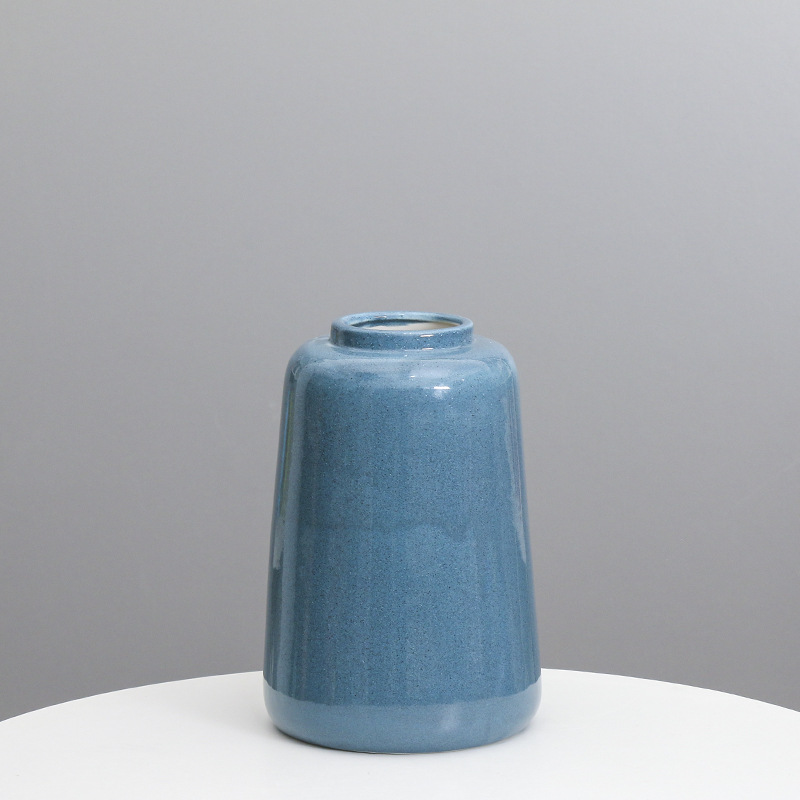 Florero de cerámica decoración del arte decoración casera creativa habitación modelo simple moderna sala de estar escritorio Flor al por mayor