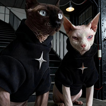 猫咪衣服秋冬保暖加厚卫衣斯芬克斯布偶猫德文保暖抗寒猫咪衣服