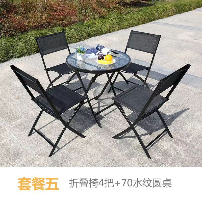 [Silla de tijera] Mesas y sillas plegables para exteriores, puestos portátiles al aire libre, mesas y sillas para el patio del hogar simples de ocio