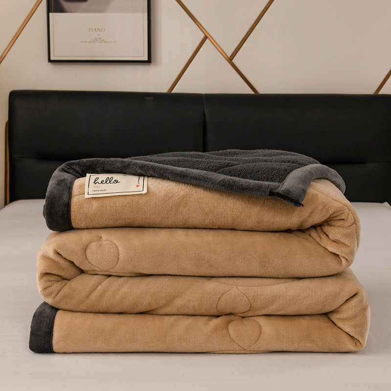 Flange mantas sofá de alto peso leche de cachemira de cordero mantas multifuncionales primavera y otoño mantas de siesta oficina