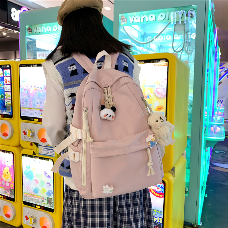 2021 Nueva mochila linda de gran capacidad de estilo coreano para estudiantes de secundaria Mochila japonesa para estudiantes universitarios femeninos