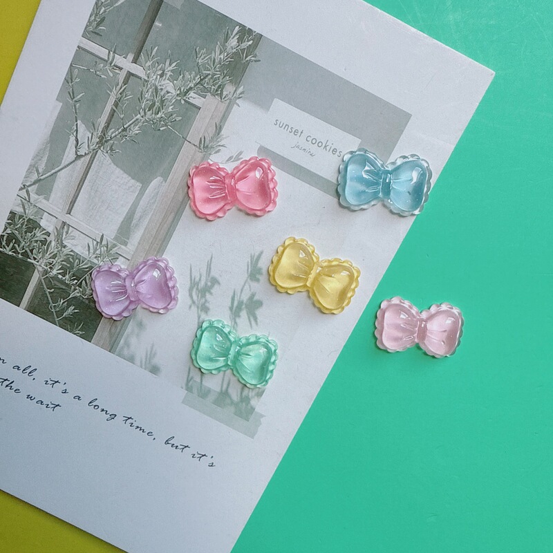 Candy Color Ice Transparent Fine Glitter Bow DIY Cream Glue Hairpin Hair Accessories Mobile Phone Case Kidsren's Shoes and Clothing Decorative Accessories Candy Color Ice Transparent Fine Glitter Bow DIY Cream Glue Hairpin Hair Accessories Mobile Phone Case Kidsren's Shoes and Clothing Decorative Accessories