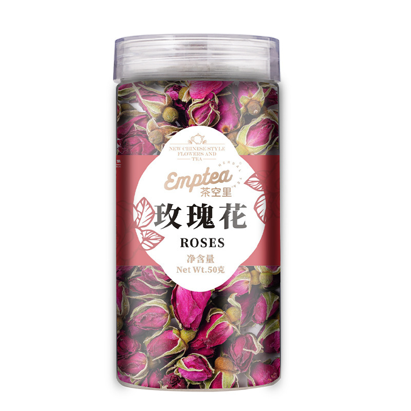 山东平阴玫瑰花茶散装新货重瓣红玫瑰花大朵干玫瑰花草茶罐装|undefined