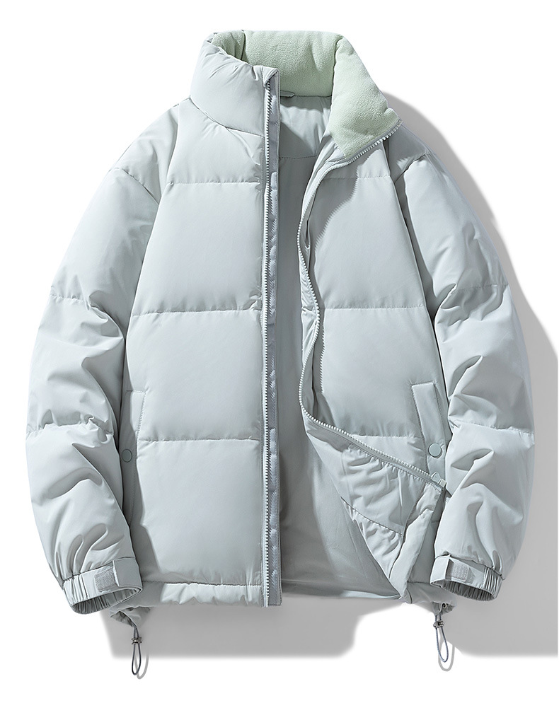 Men's Jacket Padded Winter Coat With Stand Collar For Outdoor Warmth_voghion.com
