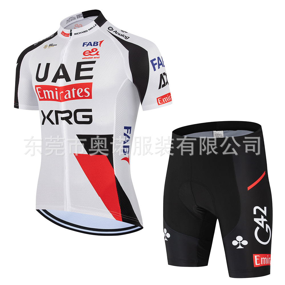 Summer jersey, breathable road road bike, travel set, equipment for cycling, with short sleeve 5