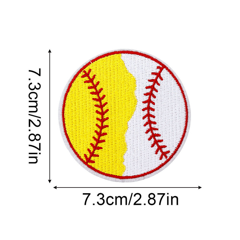 特大炎野球高密度刺繍布ステッカースポーツウェア DIY 装飾パッチステッカーソフト野球ベース|undefined