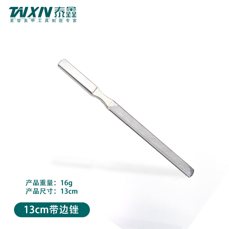 Al por mayor archivo de uñas de doble cara al por mayor archivo de uñas de acero inoxidable de cuatro lados tira de molienda de uñas traje de herramienta de manicura