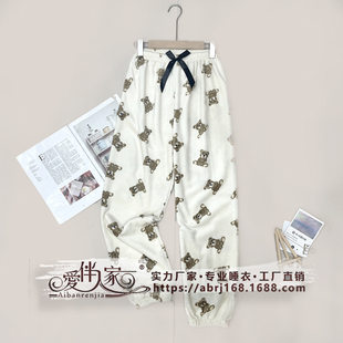 Flannel coral velvet fleece keep warm trousers for leisure, direct factory sales, increased thickness