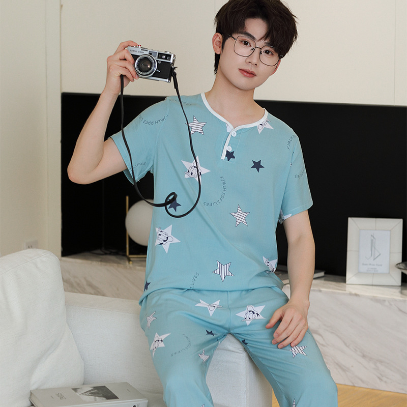 라이트 블루 스타 (바지)