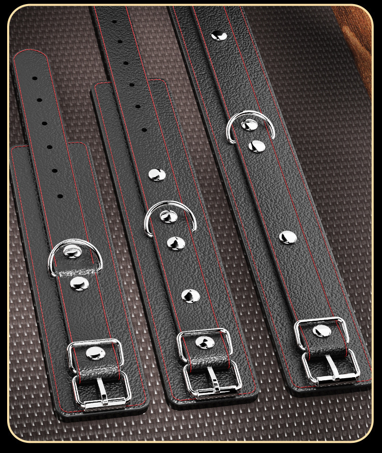 Jiuai SM Domain Control Bondage Set with Handcuffs, Whip, Ball Gag and Nipple Clamps — detail image 12