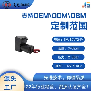 工厂定制直流24V迷你泵微型无刷打气泵工厂静音抽打两用真空泵