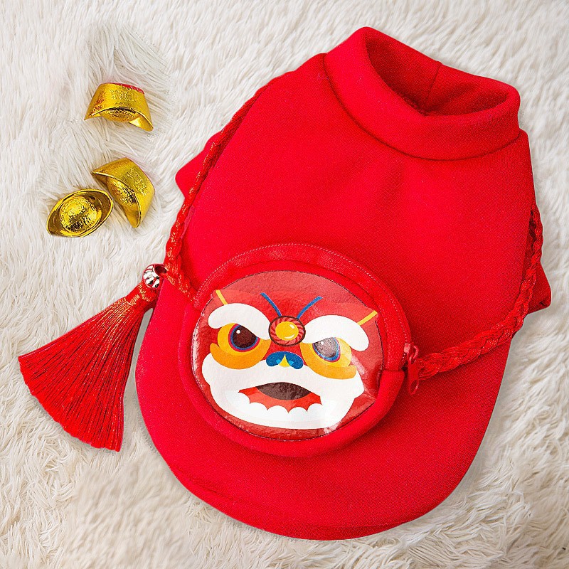 Otoño e invierno perro estilo coreano lindo oso cuello redondo suéter mediano y pequeño perro gato dos pies caliente ropa para perros mascotas