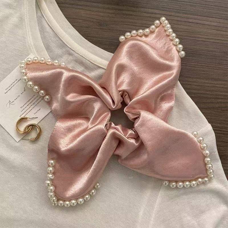 5679 스퀘어 스카프 코너 비즈 핑크 (25cm)