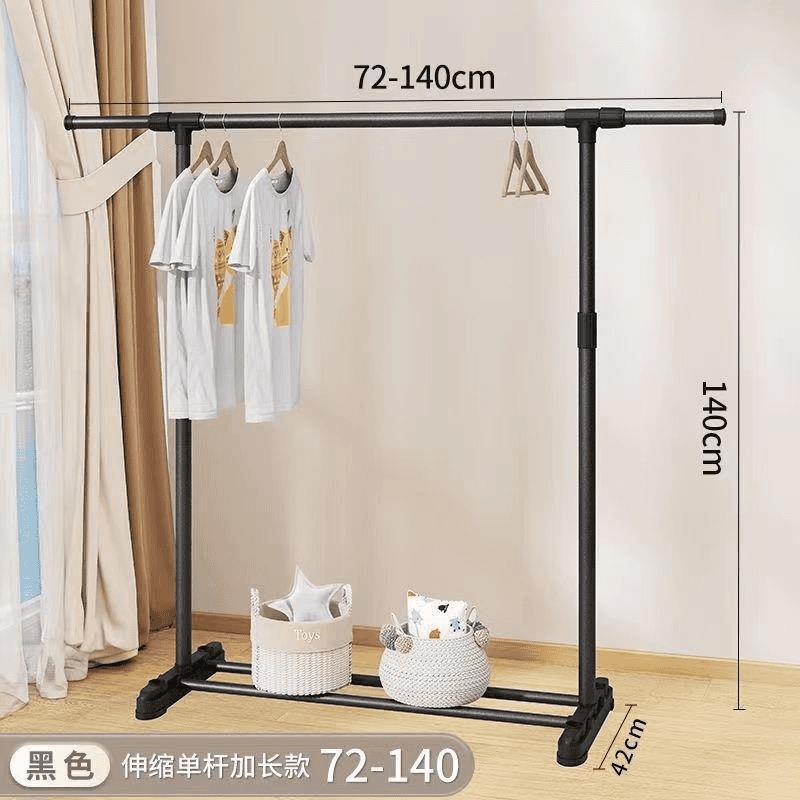 percha de ropa doméstica piso vertical engrosado y engrosado estante de almacenamiento dormitorio balcón una sola fila doble fila percha de ropa
